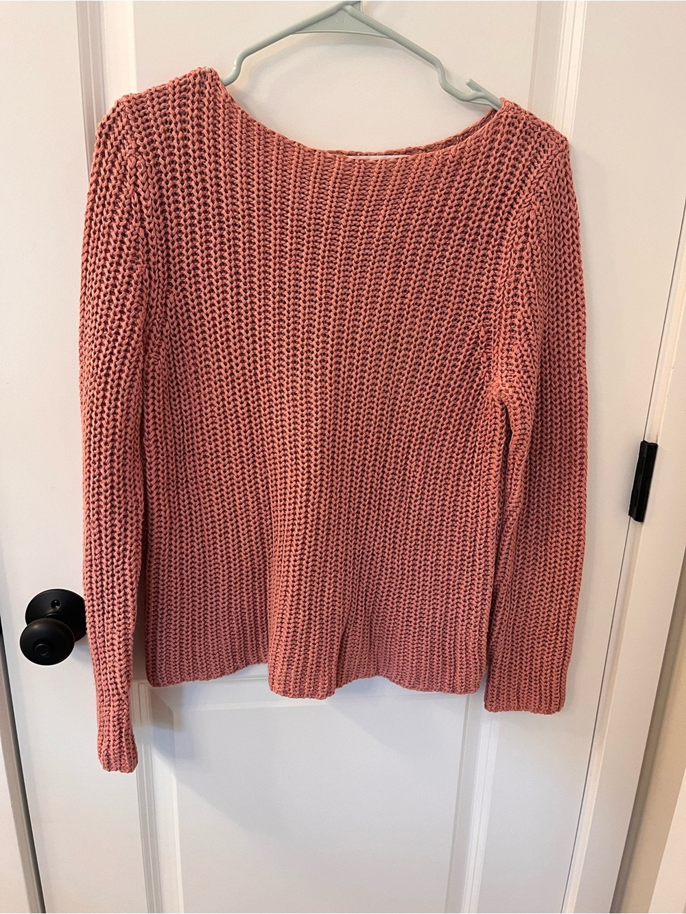 Jones New York Dusty Rose Crewneck Knit Sweater